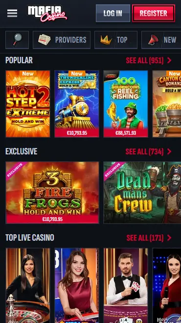 Mafia Casino App-Vorschau